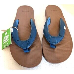 Sanuk NWT Cosmic Yoga Mat Women's Sandal Size 9 Deep Teal Comfort Summer‎ Beach